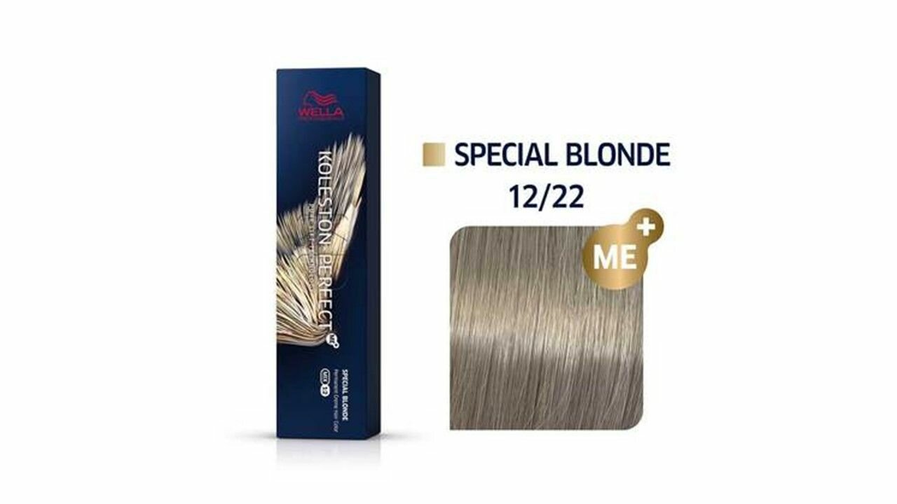 Wella Professionals Стойкая крем-краска Koleston Perfect Me+ 12/22 Ультра яркий блонд матовый интенсивный Речной жемчуг 60 мл