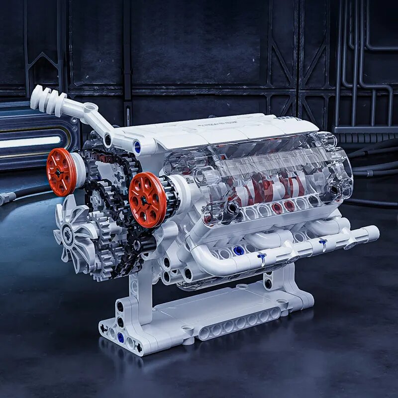 Модель двигателя ONEBOT V6 FEERED, V6 engine model