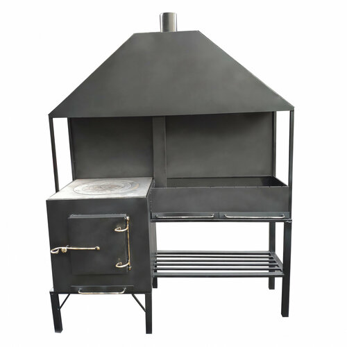 Мангал Профессионал с печью и вытяжкой 55000₽