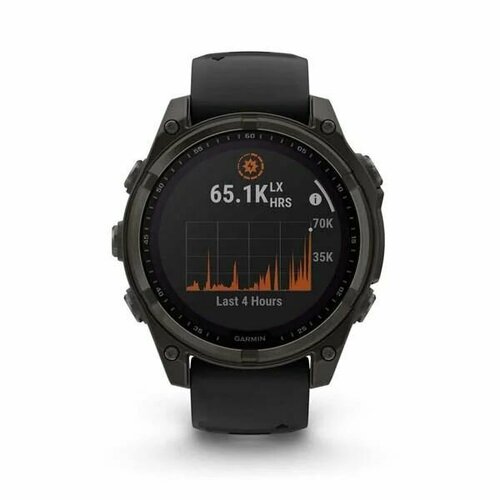 Garmin FENIX 8 51mm Amoled Sapphire Carbon Gray DLC Titanium with Spark OrangeGraphite Silicone 143990₽