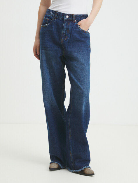 Джинсы широкие 