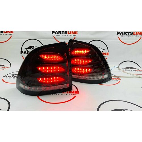 Фонари задние светодиодные (тонированные) в стиле Mercedes AMG для Лада Приора / Priora