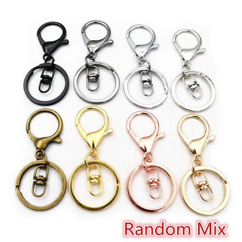5 шт. металлические кольца для брелков Wadsfred Cabos 30 мм S3-31 Random mix