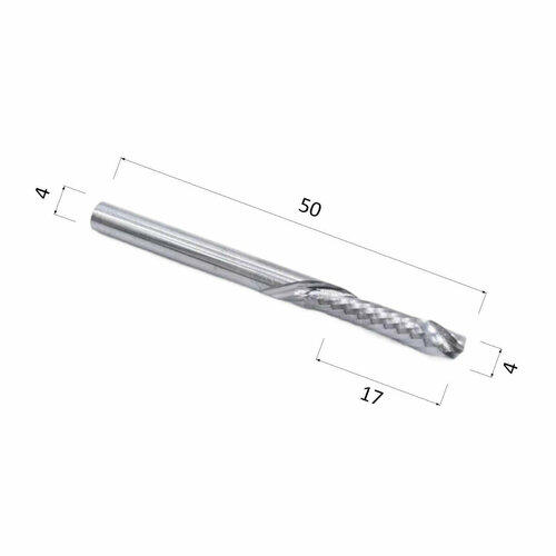 Фреза DJTOL A1FLX612 компрессионная спиральная однозаходная (по дереву, композиту (АКП), пластику)
