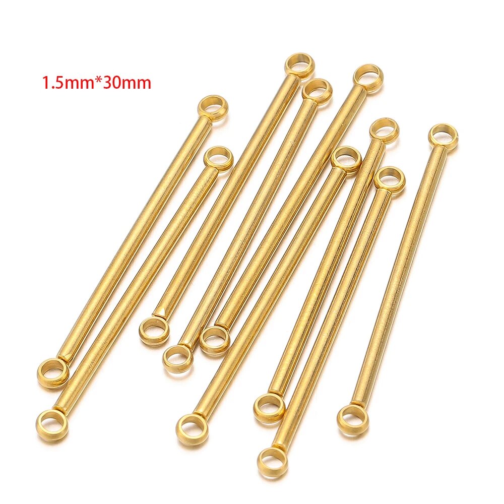 10 шт. соединительные кольца для сережек, Gold 30mm