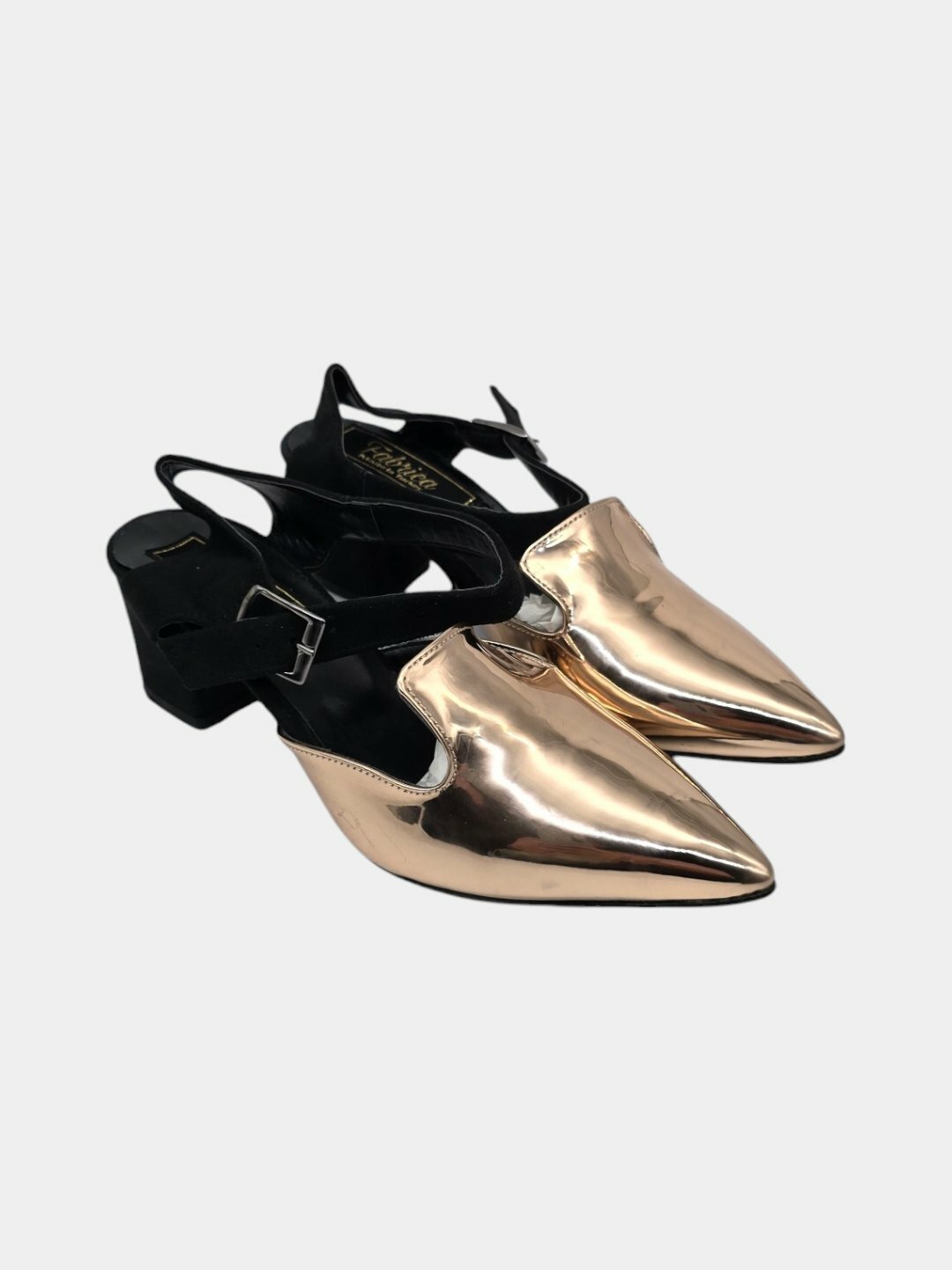 Босоножки Босоножки на каблуке модные, размер 40, золотой — фото 1