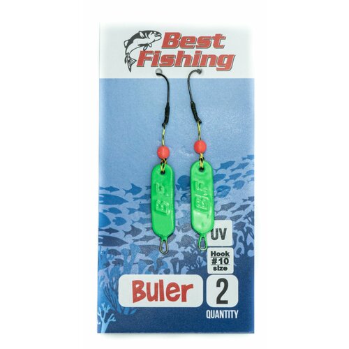Булеры рыболовные Best Fishing Neon, #10, 5 гр, цвет зеленый UV