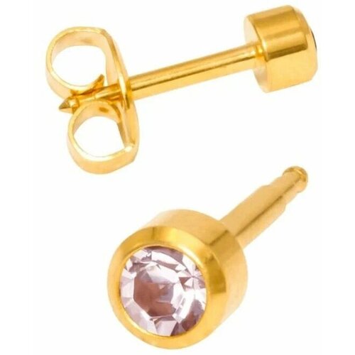 Серьги пусеты Studex, размер 4 мм, белый