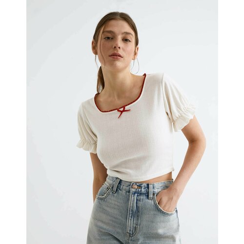 фото Футболка gloria jeans, размер xxs (36-38), молочный