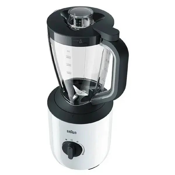 Блендер BRAUN JB3100WH, В комплекте: Мерный стакан, Гарантия: 2 г, Количество скоростей: 1