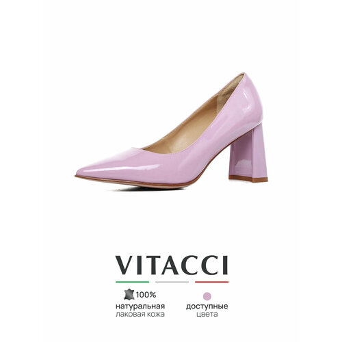 фото Туфли лодочки vitacci, размер 40, сиреневый
