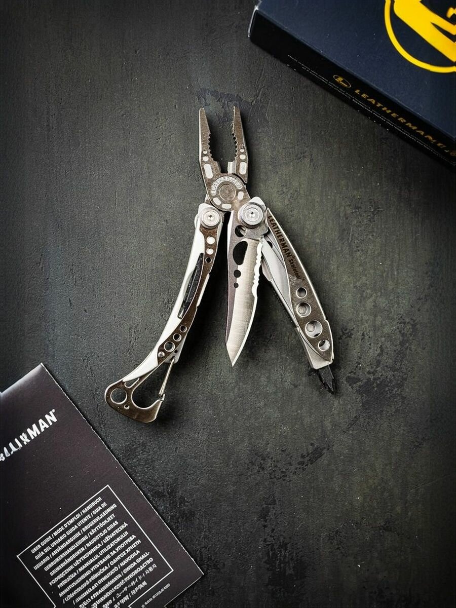 Мультитул Leatherman Skeletool Stainless , 7 инструментов, серебристый