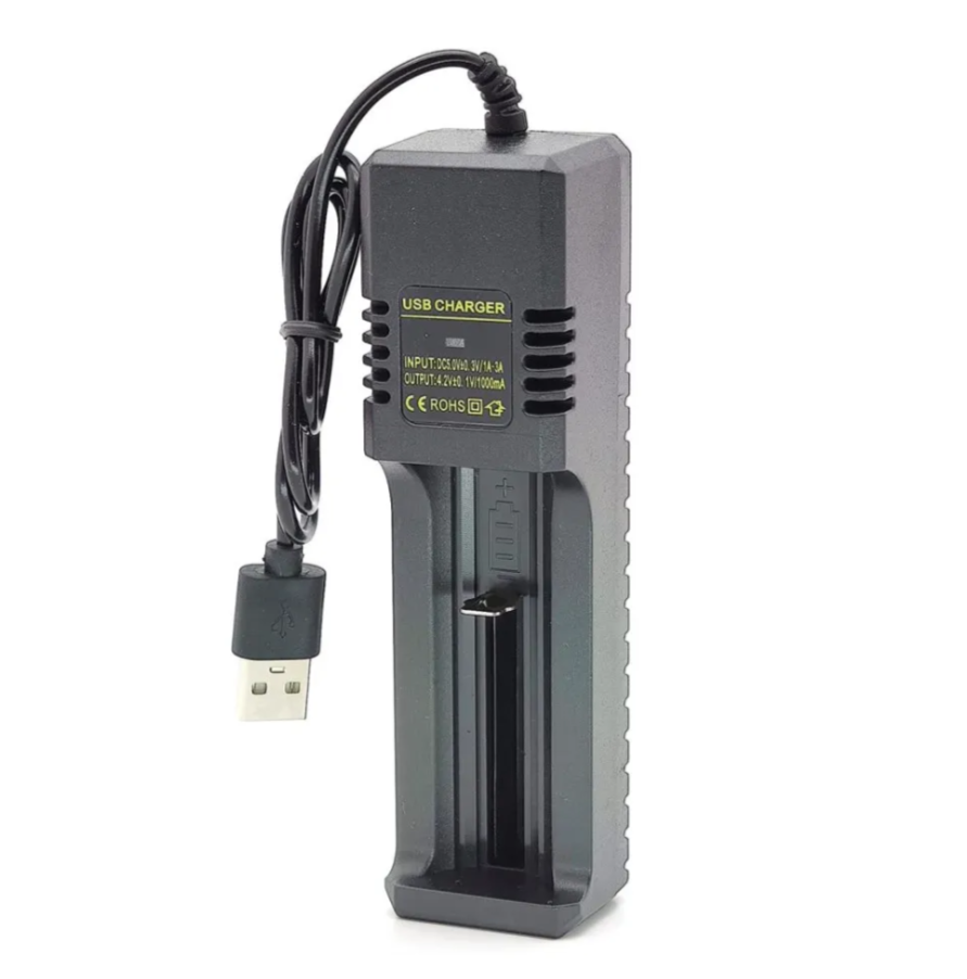 Зарядное устройство для аккумуляторов Орбита OT-APZ09 18650 питание от USB
