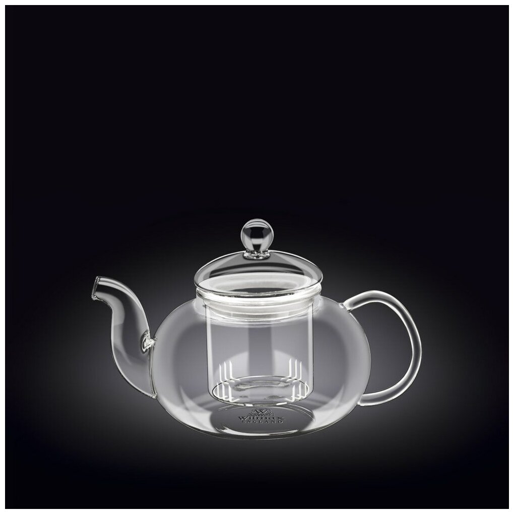 Заварочный чайник стеклянный Thermo Glass 1,2 л. (стеклянный фильтр). Wilmax