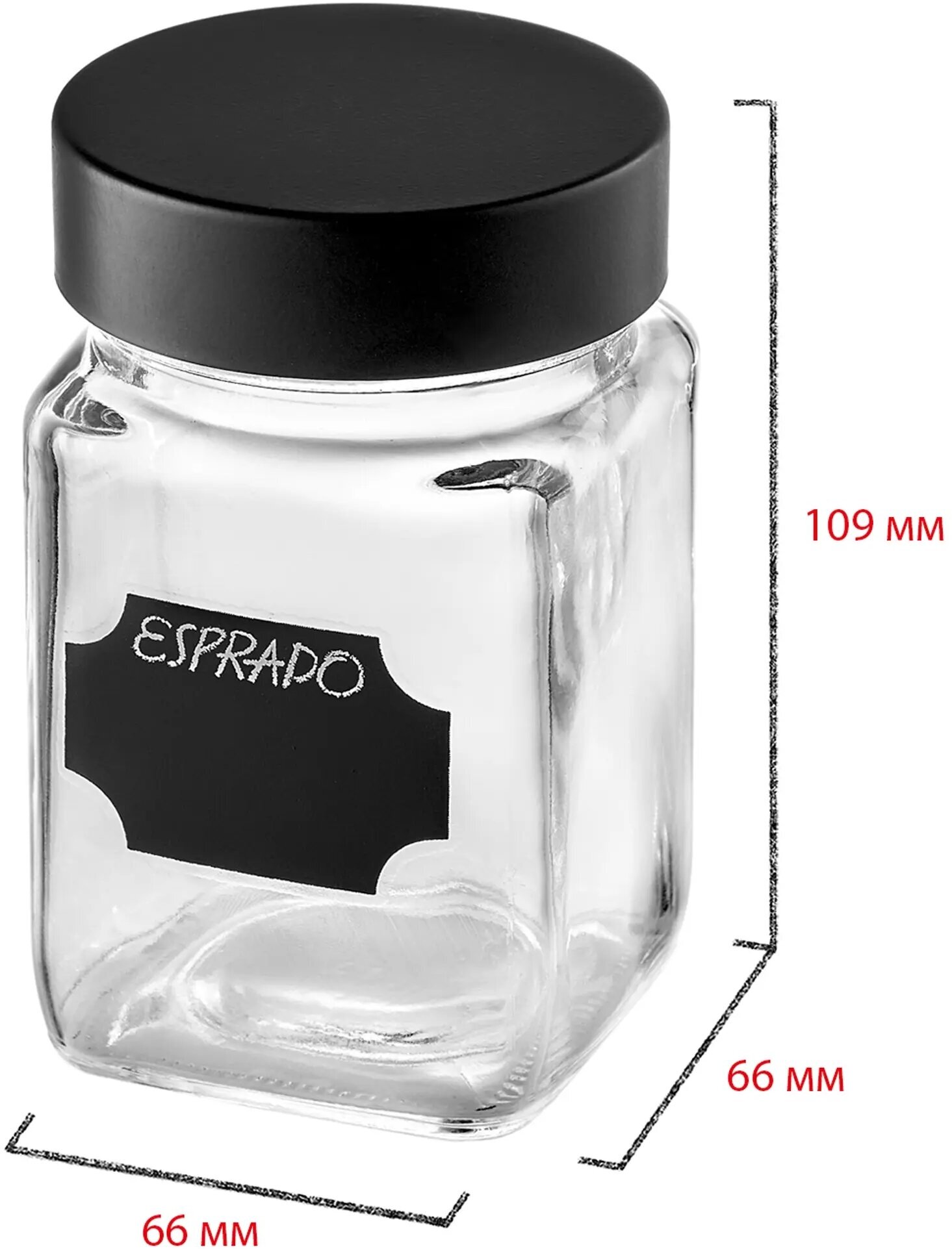Банка для сыпучих продуктов Esprado Fresco 250 мл стекло цвет прозрачный - фото №12