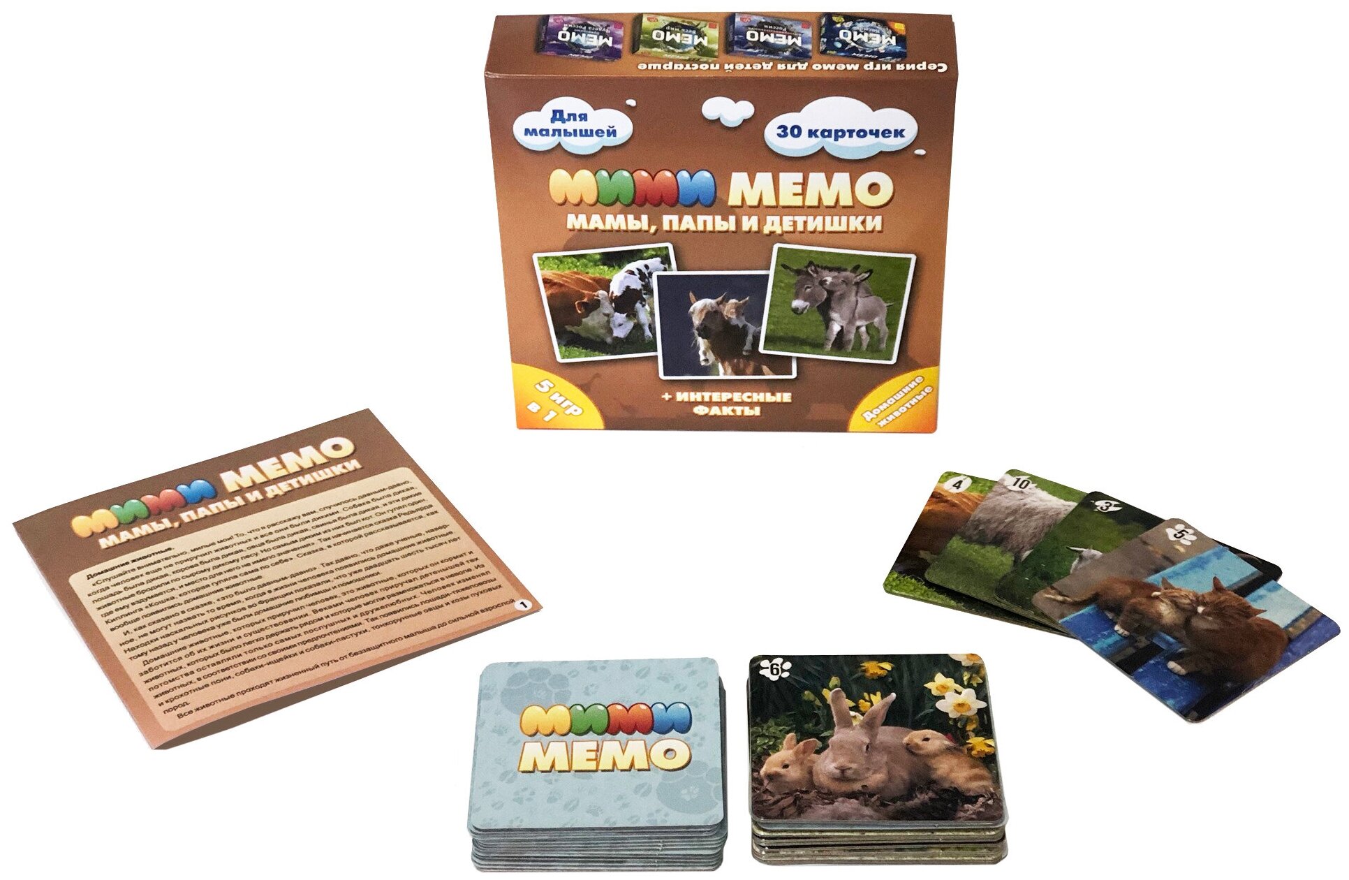Настольная игра Нескучные игры Мими Мемо Домашние животные