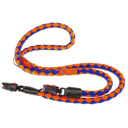 Поводок-перестежка TWIST MATIC GA18/200 оранжевый с синим поводок перестежка для собак ferplast twist matic ga 18 мм 200 см зеленый с синим р
