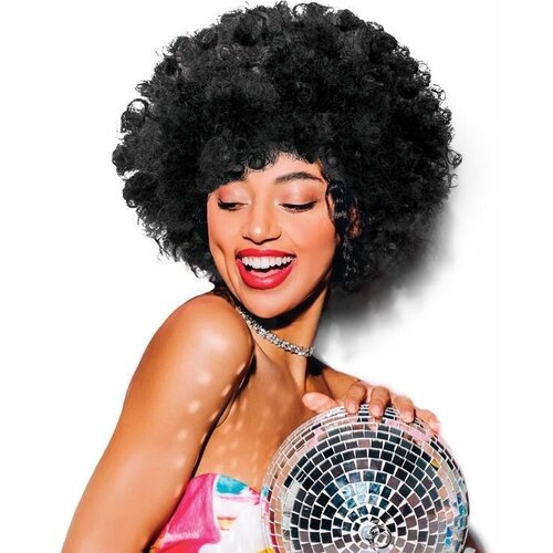 Парик Афро Черный пышный 718₽