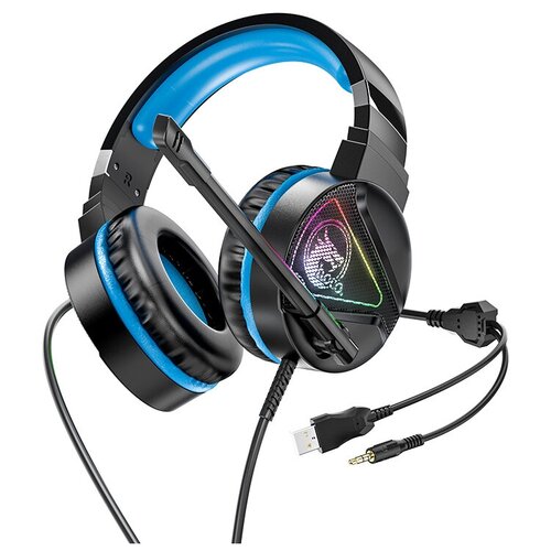 Проводные наушники HOCO W104 Drift gaming USBJack 35mm синий 159900₽