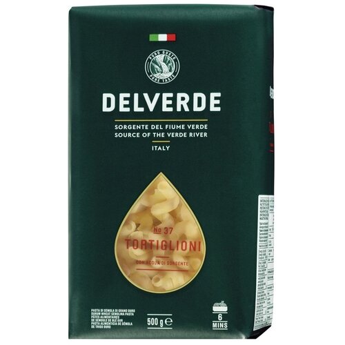 Delverde Industrie Alimentari Spa Макароны № 37 Tortiglioni, 500 г