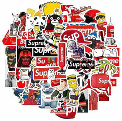 Наклейки стикеры supreme 50шт. Виниловые