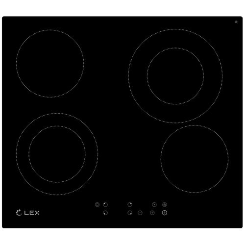 Электрическая варочная панель LEX EVH 642-1 BLACK Черный 1893800₽