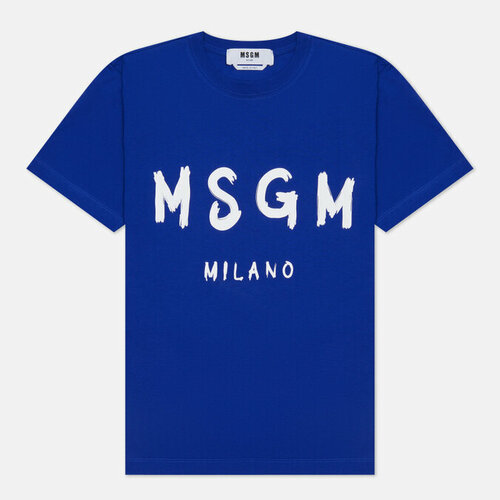 Футболка MSGM, хлопок, размер S, синий