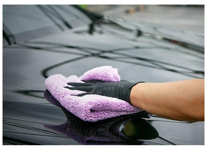 Микрофибра разноворсовая особо-мягкая универсальная (40х40см) PURESTAR ULTIMATE VIOLET BUFFING TOWEL