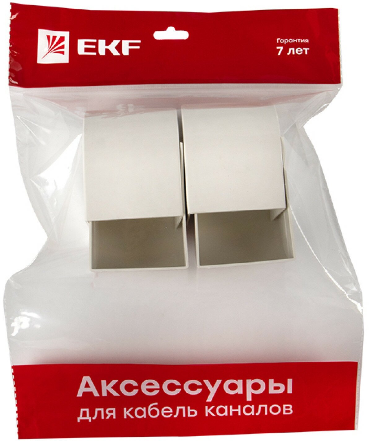 ecw-60-60x4 Заглушка (60х60) (4 шт) Plast PROxima Белый EKF - фото №12