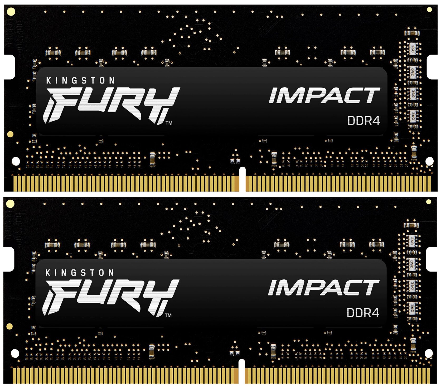 Модуль памяти Kingston Fury Impact KF426S15IBK2/16 DDR4 - 2x 8ГБ 2666, SO-DIMM, Ret