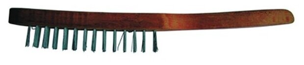 Щетка проволочная с деревянной рукояткой Hobbi 5 рядов
