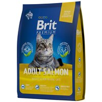 Сухой корм для кошек Brit Premium с лососем 8 кг