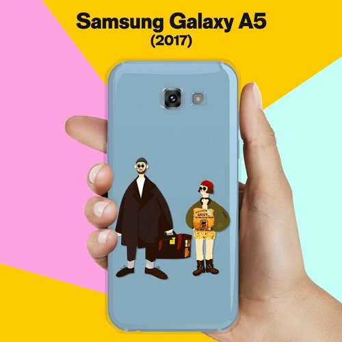 Силиконовый чехол на Samsung Galaxy A5 (2017) Леон и Матильда / для Самсунг Галакси А5 2017 жидкий чехол с блестками кот компьютерная графика на samsung galaxy a5 2017 самсунг галакси а5 2017