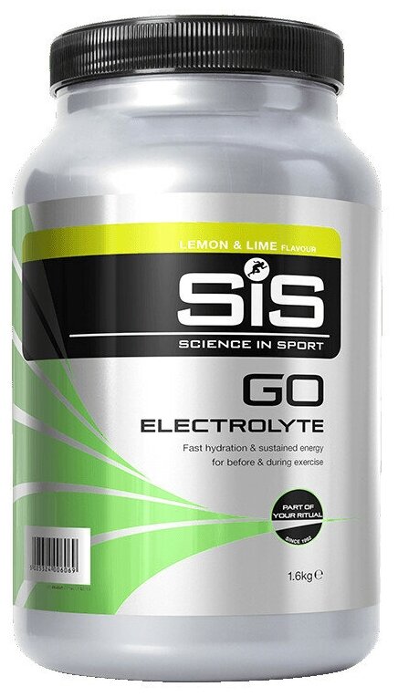 Изотоник SCIENCE IN SPORT (SiS) GO Electrolyte Powder 1600 г, Лимон-Лайм