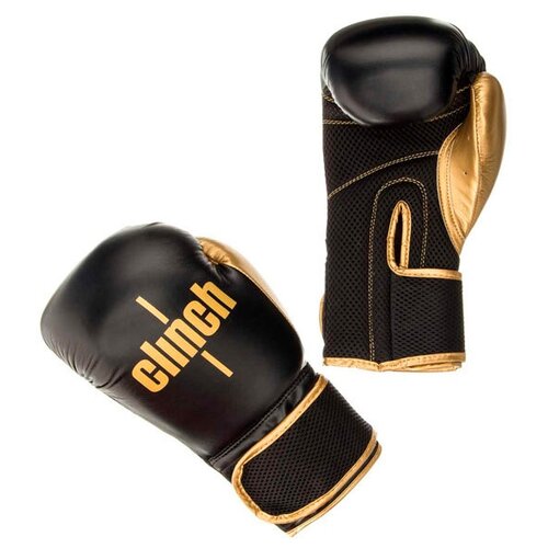фото Перчатки adidas clinch aero c135 10oz black-gold 352545