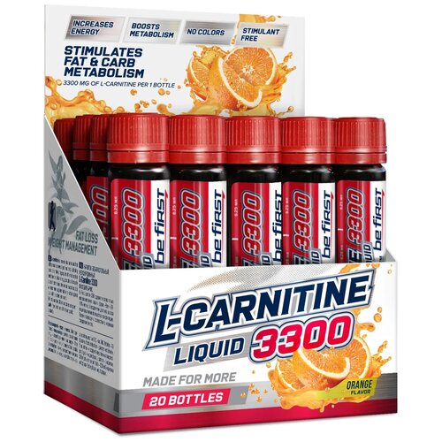 фото Be first l-carnitine 3300 1amp (апельсин)