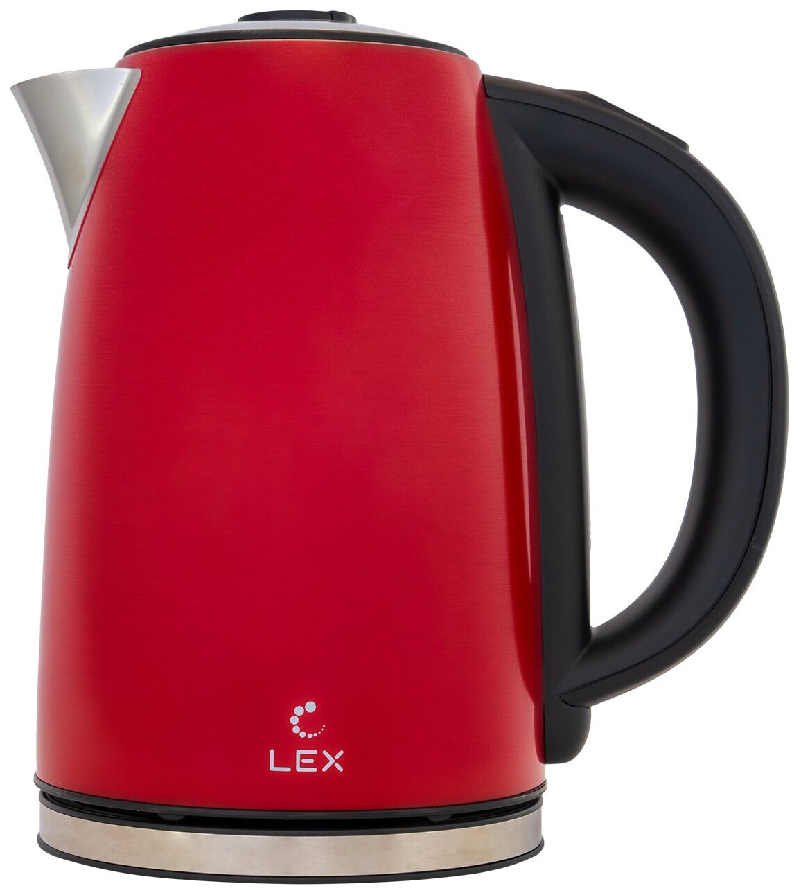 Чайник электрический Lex LX30021-2, металл, 1.7 л, красный
