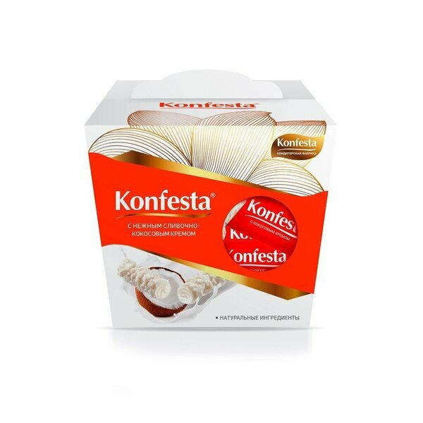 Конфеты Konfesta с кокосовой начинкой, 130 гр - фотография № 5