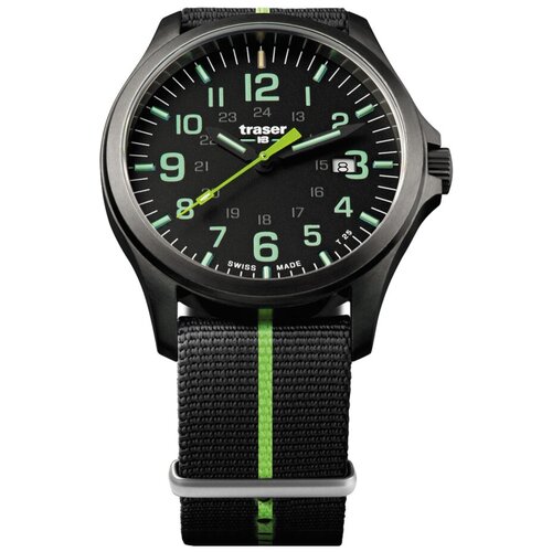 Наручные часы traser P67 professional, черный, зеленый наручные часы traser p67 special бежевый коричневый