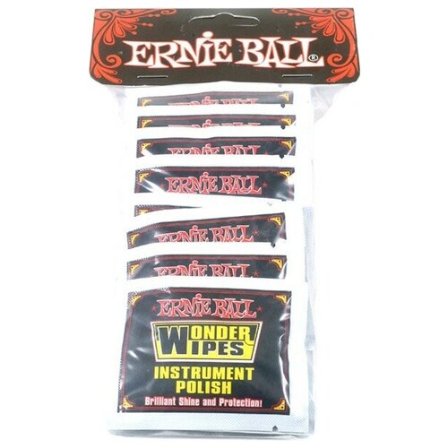 Ernie Ball 4248 полироль для гитары (салфетки), упаковка 20шт. салфетки ernie ball 4248 20 шт