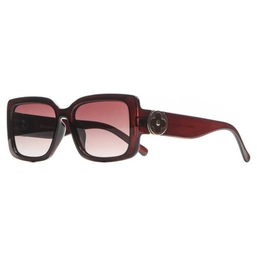 фото Солнцезащитные очки farella, прямоугольные, оправа: пластик, поляризационные, с защитой от уф, для женщин, бордовый