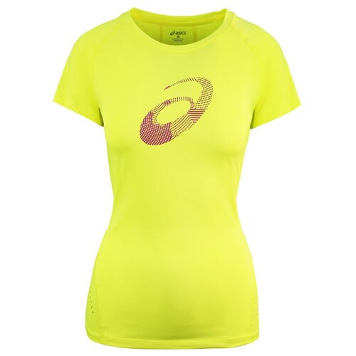  ASICS MOTION DRY WOMENS YELLOW TOP,  S, 