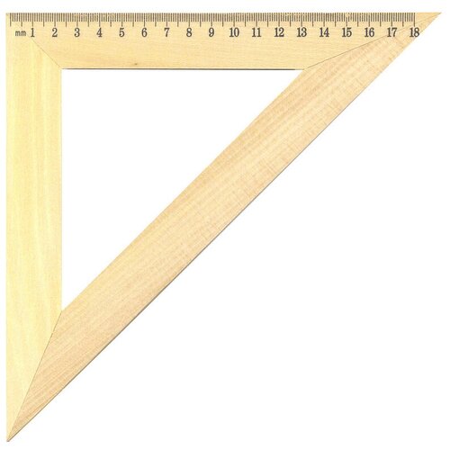 Action Угольник деревянный 45 18 см AWR1845 бежевый 199₽