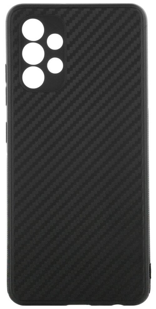 Накладка силиконовая для Samsung Galaxy A32 SM-A325 под карбон черная