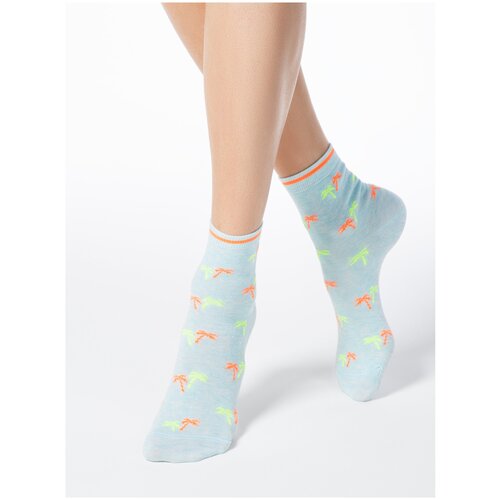 фото Носки conte elegant, размер 25, голубой