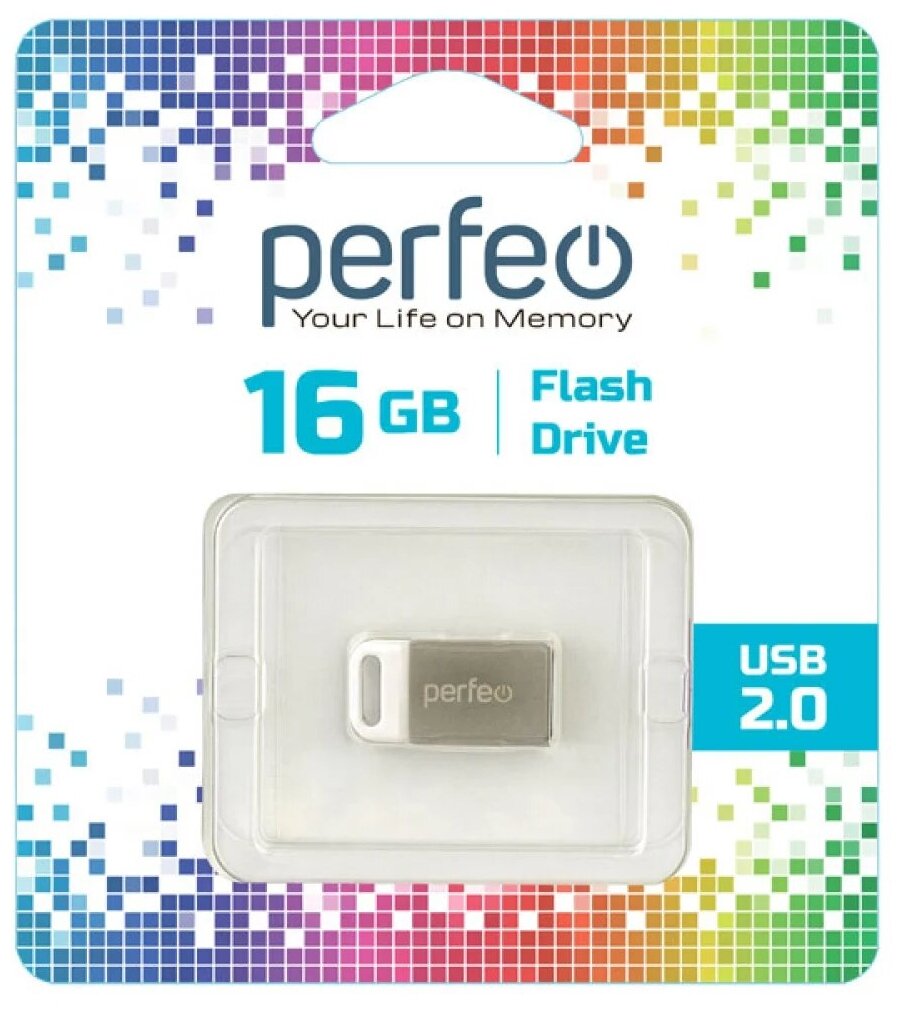 Флеш Perfeo USB 16GB M05 Metal Series