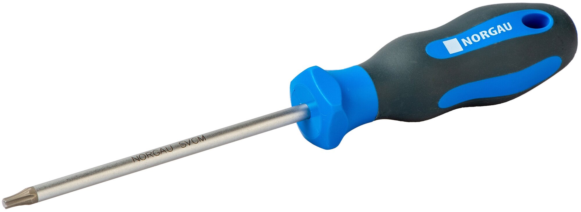 Отвертка Torx Т15х100 NORGAU Industrial из стали SVCM с двухкомпонентной рукояткой и магнитным жалом