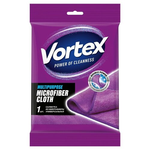 Салфетка Vortex универсальная из микрофибры 1 шт, фиолетовый