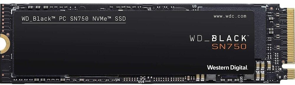 Твердотельный накопитель Western Digital WD Black NVMe 250 ГБ M.2 WDS250G3X0C