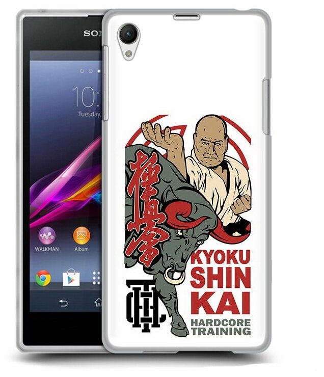 Чехол задняя-панель-накладка-бампер MyPads единоборства рисунок для Sony Xperia Z1 противоударный